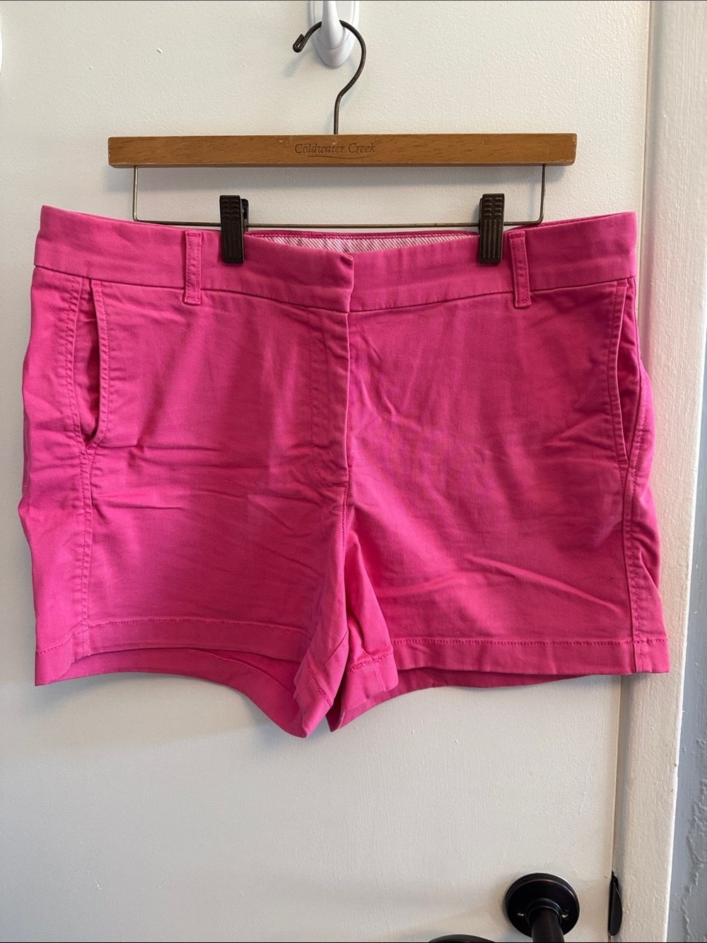 EUC JCrew Chino Women’s Pink Cotton Shorts. Size 12.